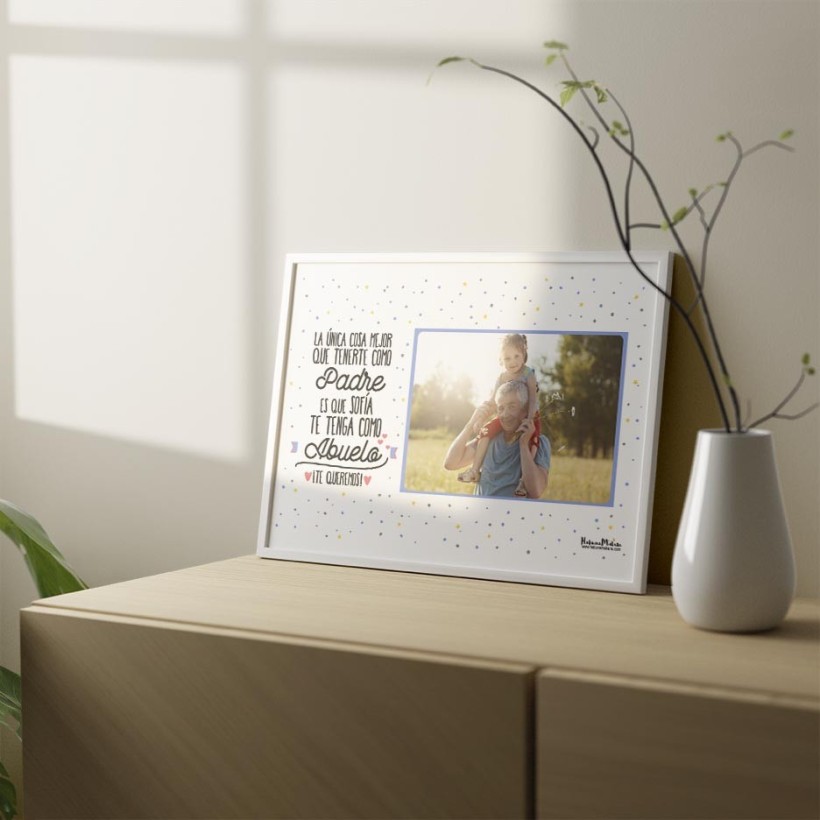 Lámina con foto - La única cosa mejor de tenerte como padre 2