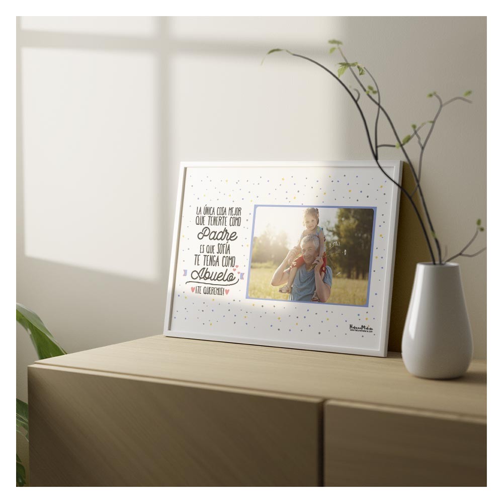 Lámina con foto - La única cosa mejor de tenerte como padre
