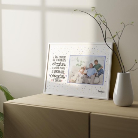 Lámina con foto - La única cosa que teneros como padres Lámina con foto - La única cosa que teneros como padres