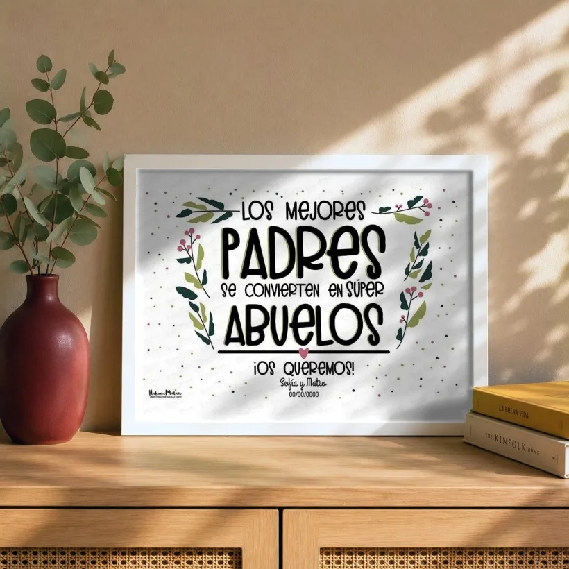 Lámina personalizada - Súper abuelos que fueron padres | Hakuna Mataza