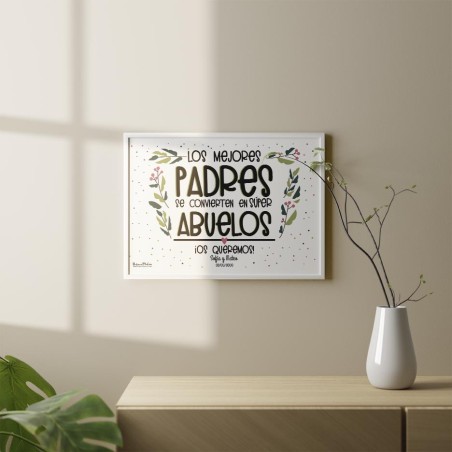 Lámina - Los mejores padres se convierten en súper abuelos Lámina - Los mejores padres se convierten en súper abuelos