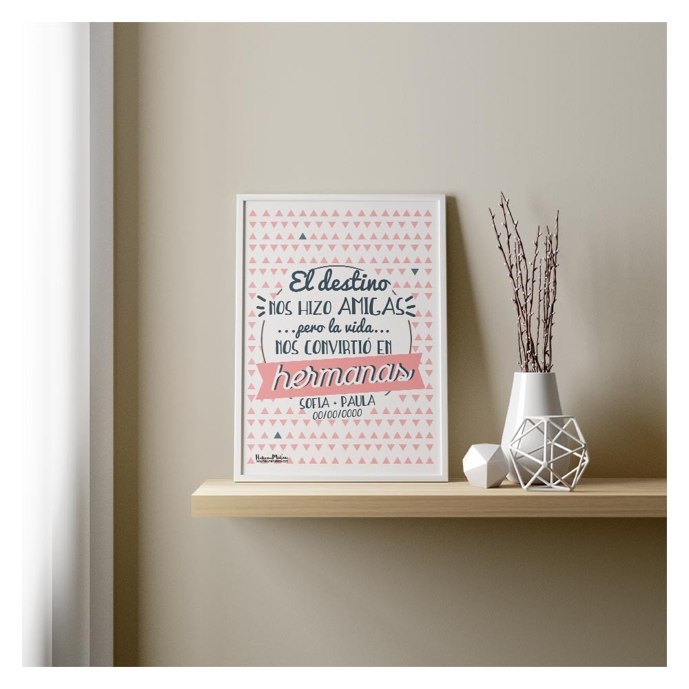 Lámina personalizada - Un destino que nos unió