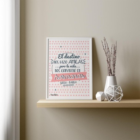 Lámina personalizada - Un destino que nos unió