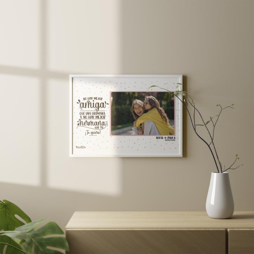 Lámina personalizada con foto - No hay mejor compañía que tú Lámina personalizada con foto - No hay mejor compañía que tú