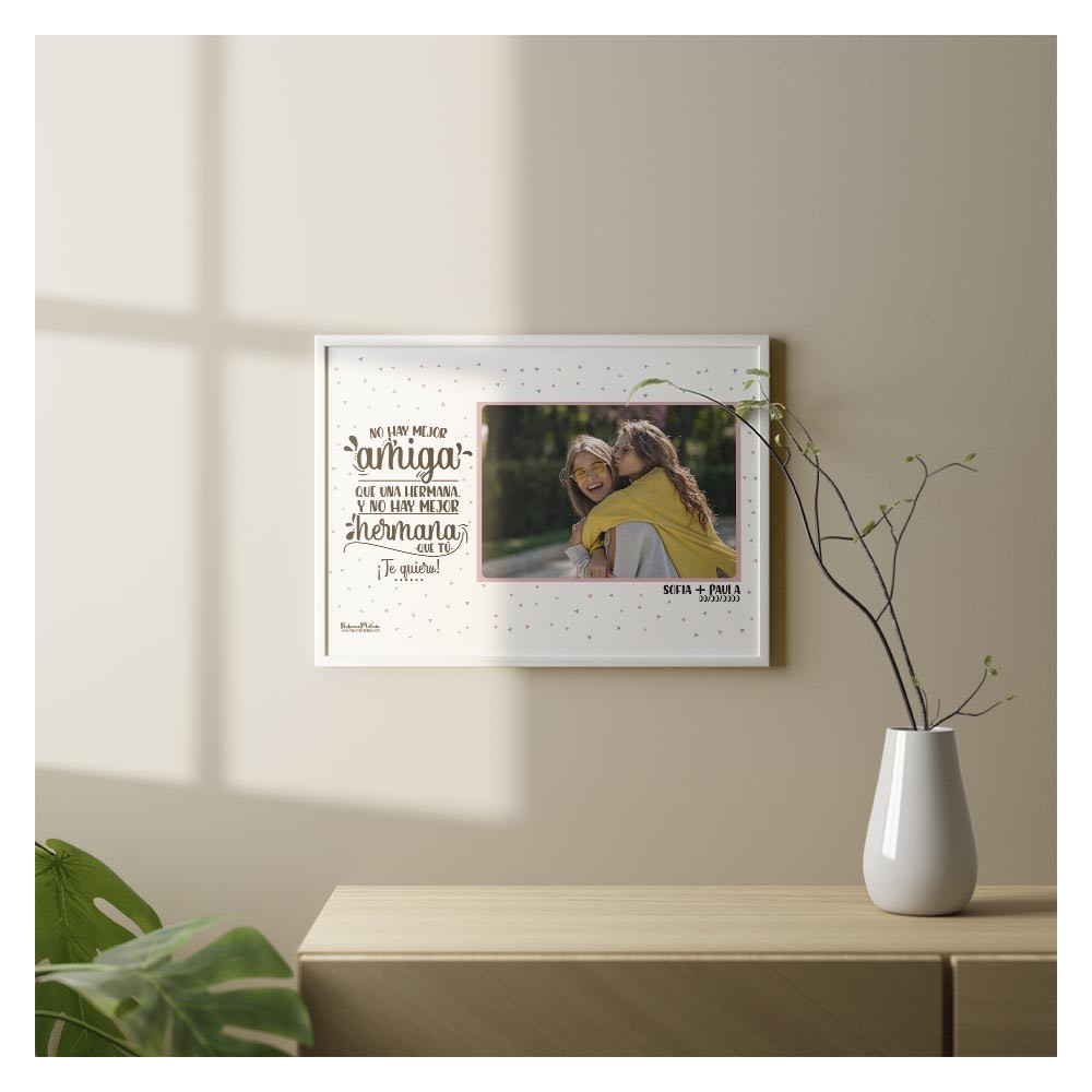 Lámina personalizada con foto - No hay mejor compañía que tú