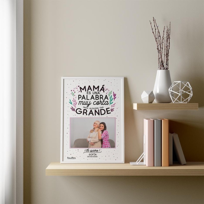 Lámina personalizada con foto - Mamá es una palabra muy... 2