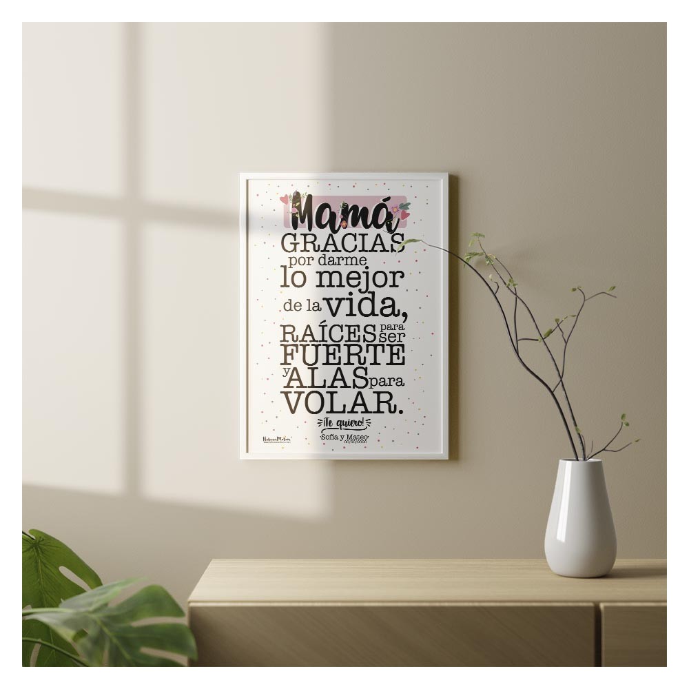 Lámina - Mamá gracias por darme lo mejor