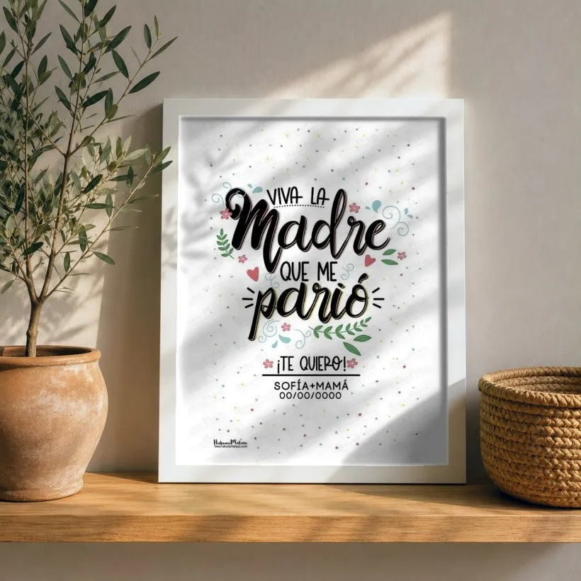 Lámina personalizada - Viva la madre que me parió | Hakuna Mataza