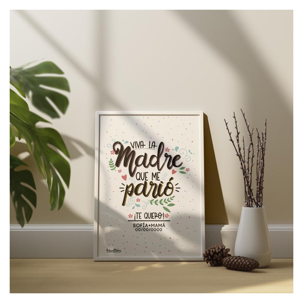 Lámina personalizada - Viva la madre que me parió