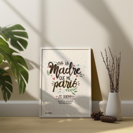 Lámina personalizada - Viva la madre que me parió