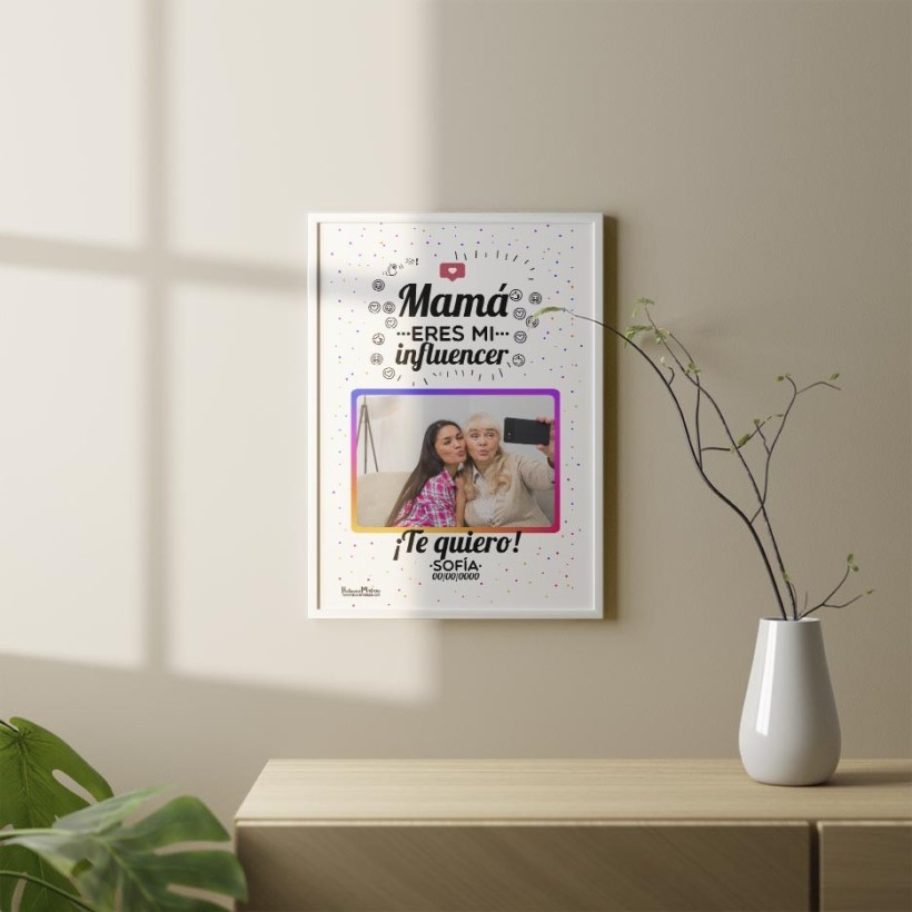 Lámina personalizada con foto - Mi influencer favorita 2