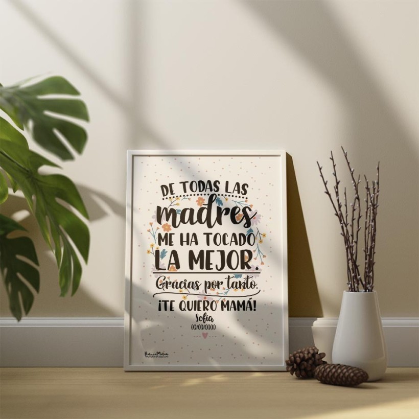 Lámina personalizada - De todas las madres Lámina personalizada - De todas las madres