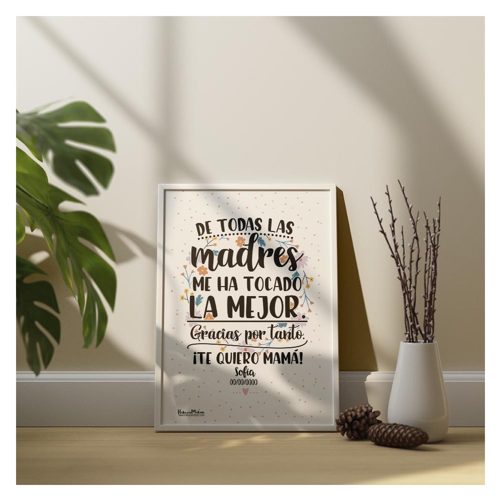 Lámina personalizada - De todas las madres