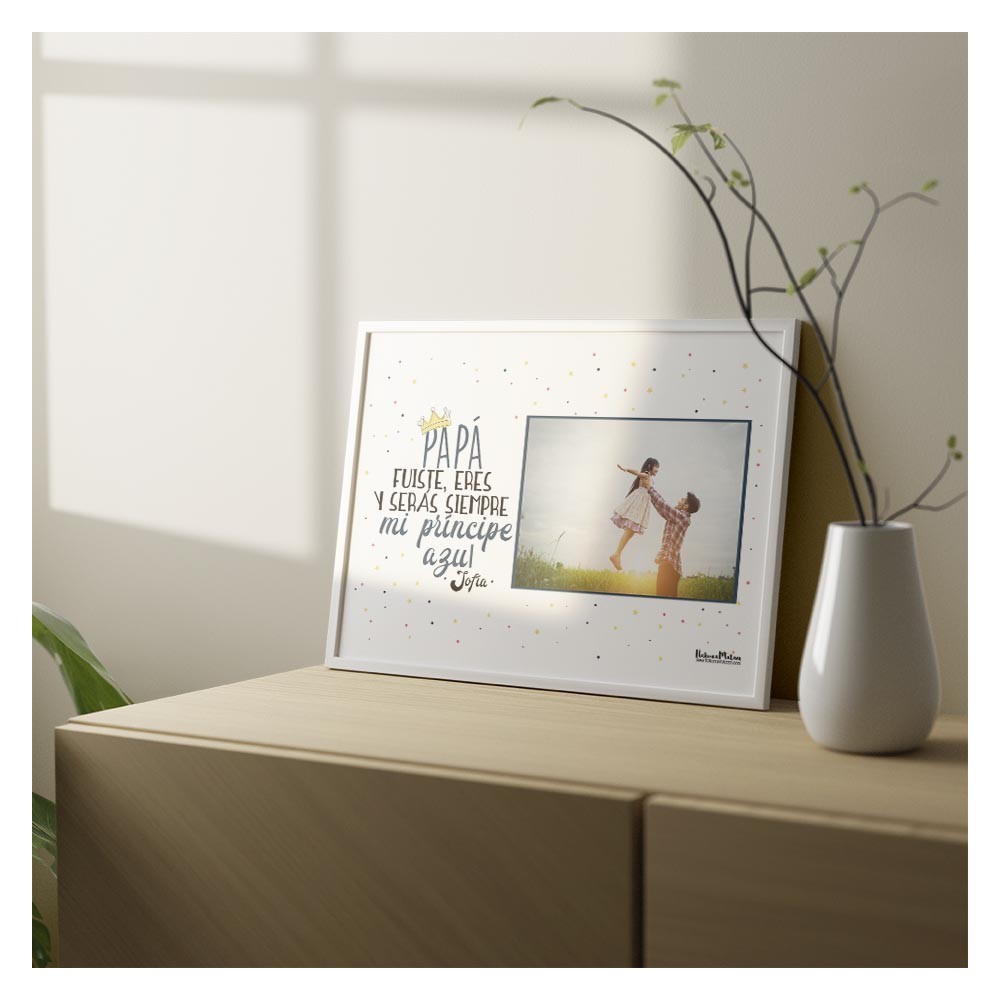 Lámina personalizada con foto - Mi príncipe azul