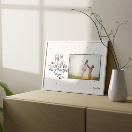 Lámina personalizada con foto - Mi príncipe azul Lámina personalizada con foto - Mi príncipe azul