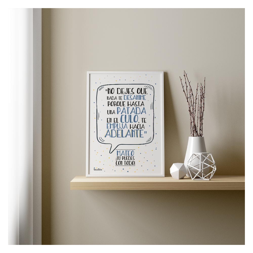 Lámina personalizada - No dejes que nada te desanime html Copiar Editar