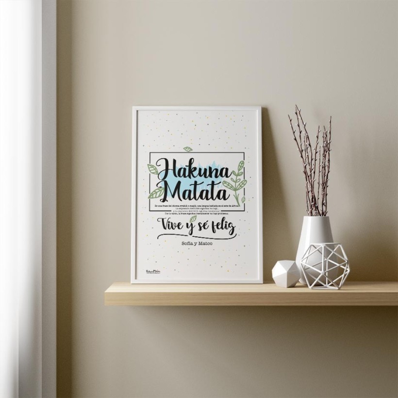 Lámina personalizada - Hakuna Matata