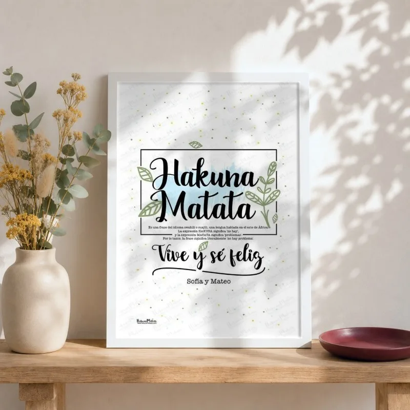 Lámina personalizada - Hakuna Matata | Hakuna Mataza