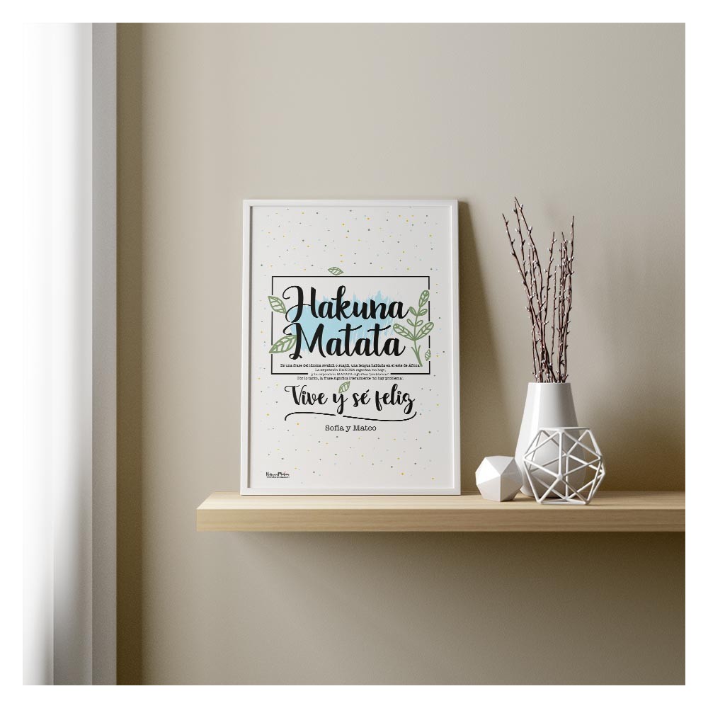 Lámina personalizada - Hakuna Matata