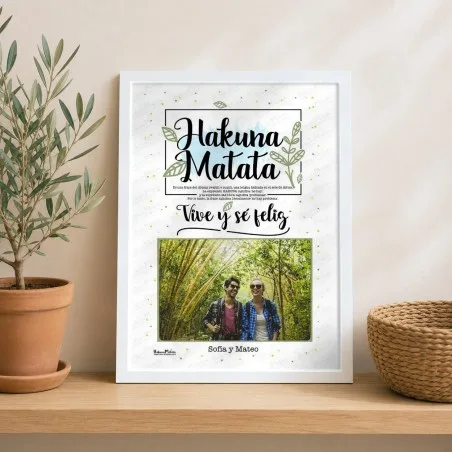 Lámina personalizada con foto - Hakuna Matata | Hakuna Mataza