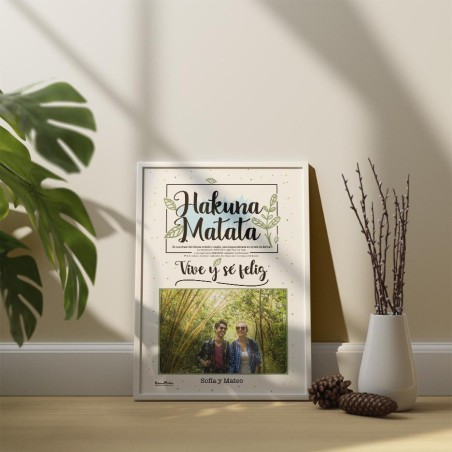 Lámina personalizada con foto - Hakuna Matata Lámina personalizada con foto - Hakuna Matata