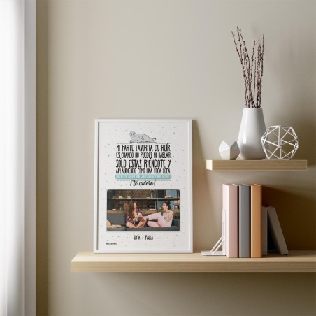 Lámina personalizada con foto - Mi parte favorita de reír Lámina personalizada con foto - Mi parte favorita de reír