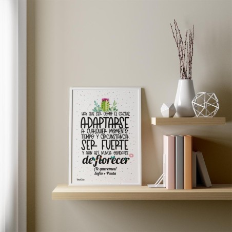 Lámina personalizada - Nunca te olvides de florecer Lámina personalizada - Nunca te olvides de florecer