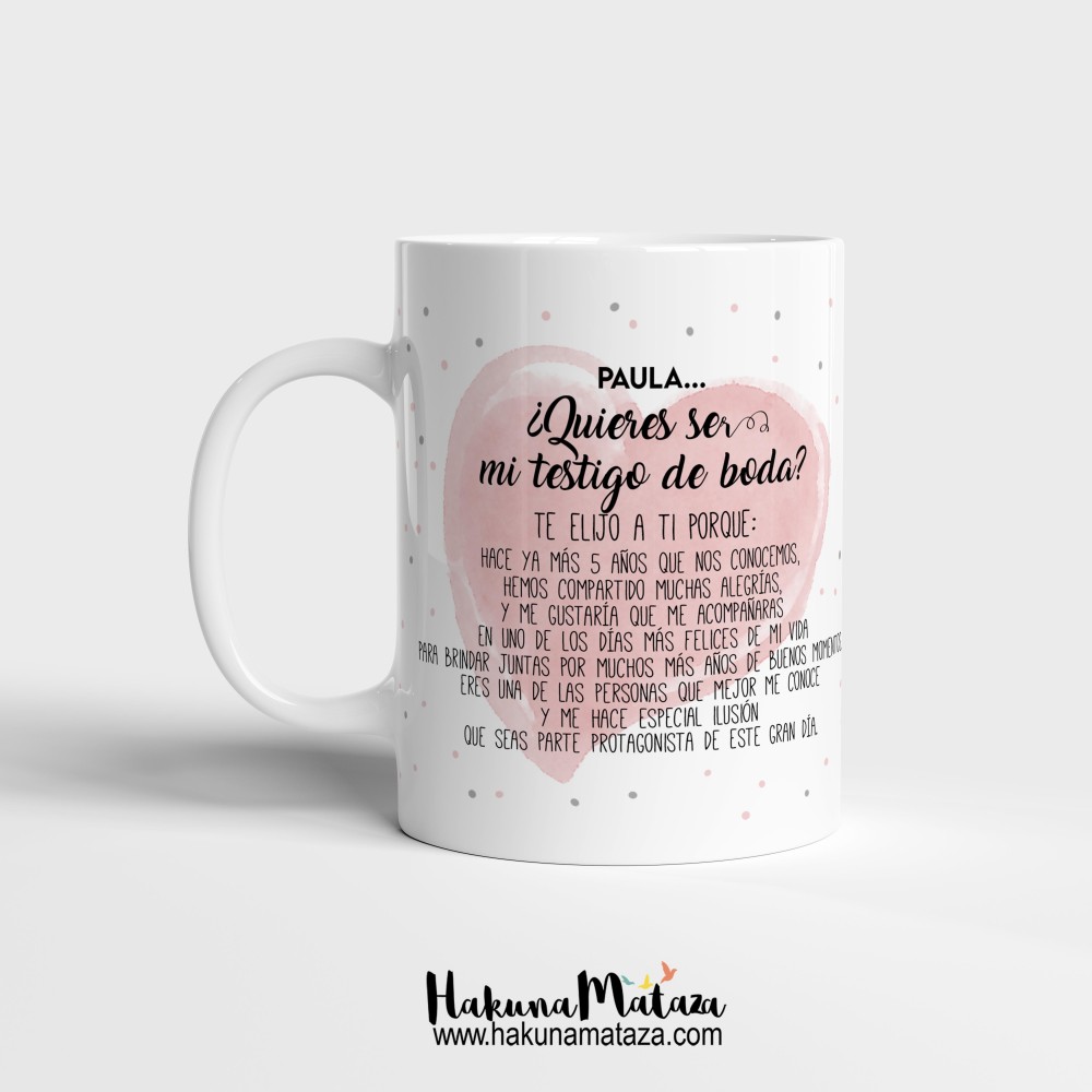 Taza - ¿Quieres ser mi testigo de boda?