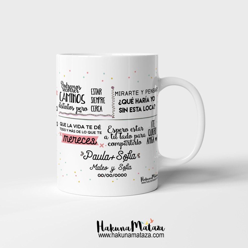 Taza personalizada - Amiga, cuántas cosas hemos...