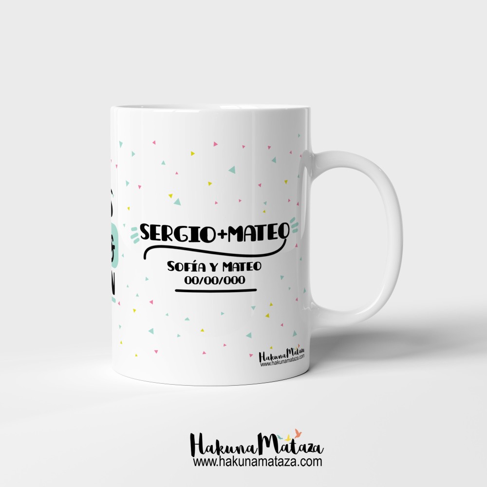 Taza personalizada - Los amigos son hermanos que se eligen
