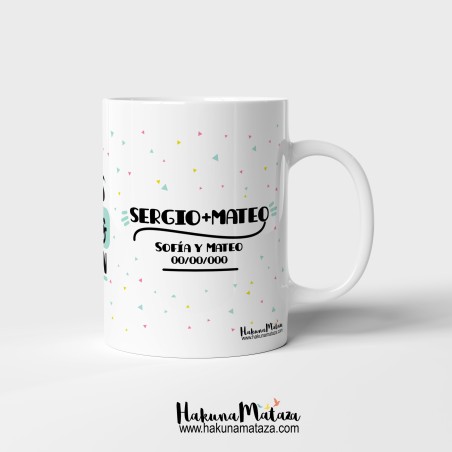 Taza personalizada - Los amigos son hermanos que se eligen Taza personalizada - Los amigos son hermanos que se eligen