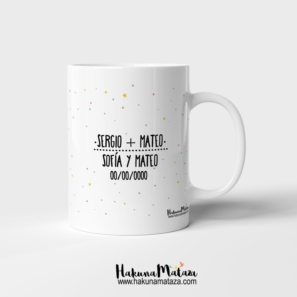 Taza personalizada - Los amigos son hermanos que se quieren