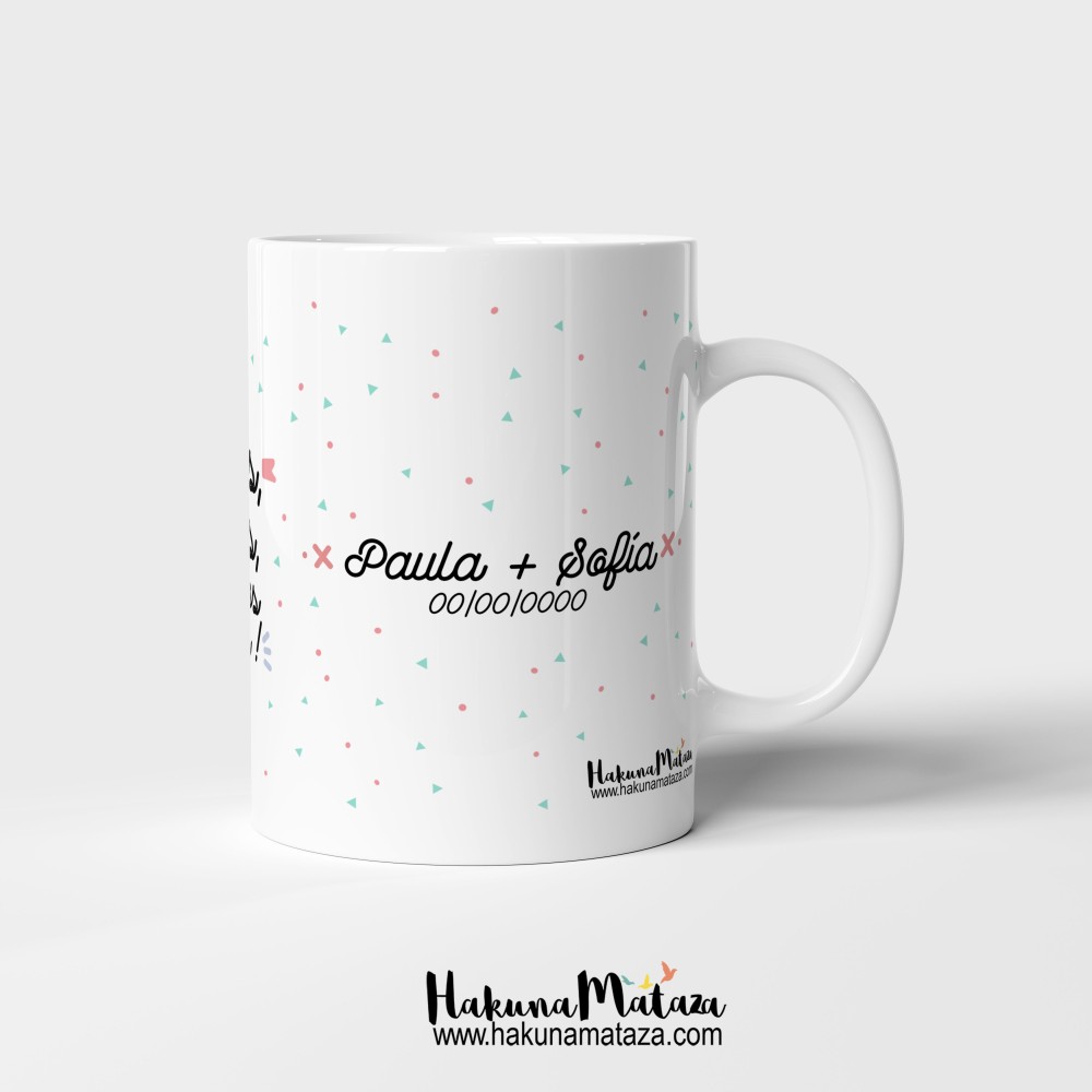 Taza personalizada - Amigas somos, amigas seremos