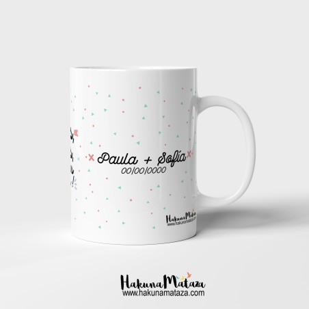 Taza personalizada - Amigas somos, amigas seremos Taza personalizada - Amigas somos, amigas seremos