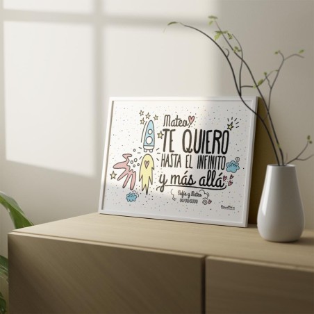 Lámina personalizada - Hasta el infinito y más allá