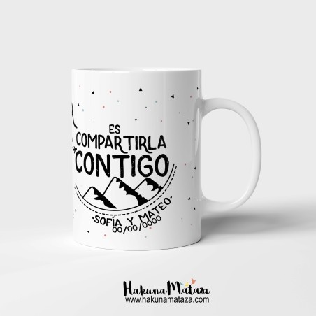 Taza personalizada - La mayor aventura de mi vida Taza personalizada - La mayor aventura de mi vida