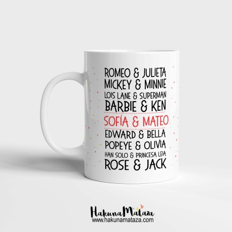 Taza personalizada - Nuestro amor es de película Taza personalizada - Nuestro amor es de película