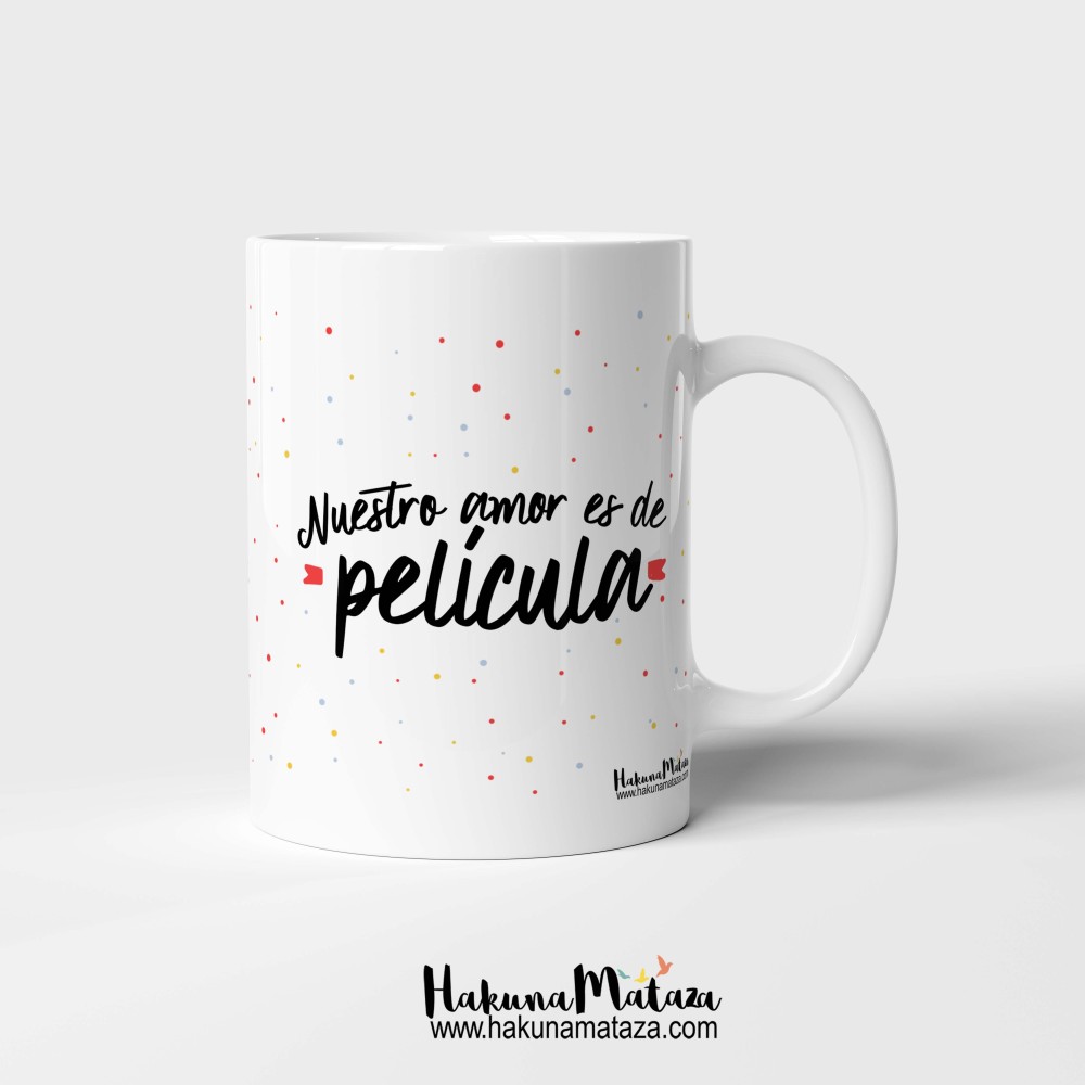 Taza personalizada - Nuestro amor es de película