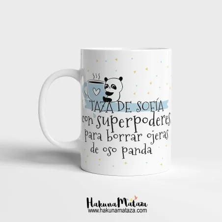 Taza personalizada - Ojeras de oso panda | Hakuna Mataza