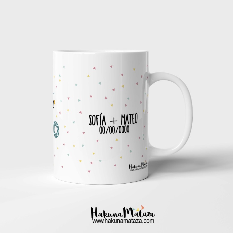 Taza personalizada - Te espera un día redondo Taza personalizada - Te espera un día redondo