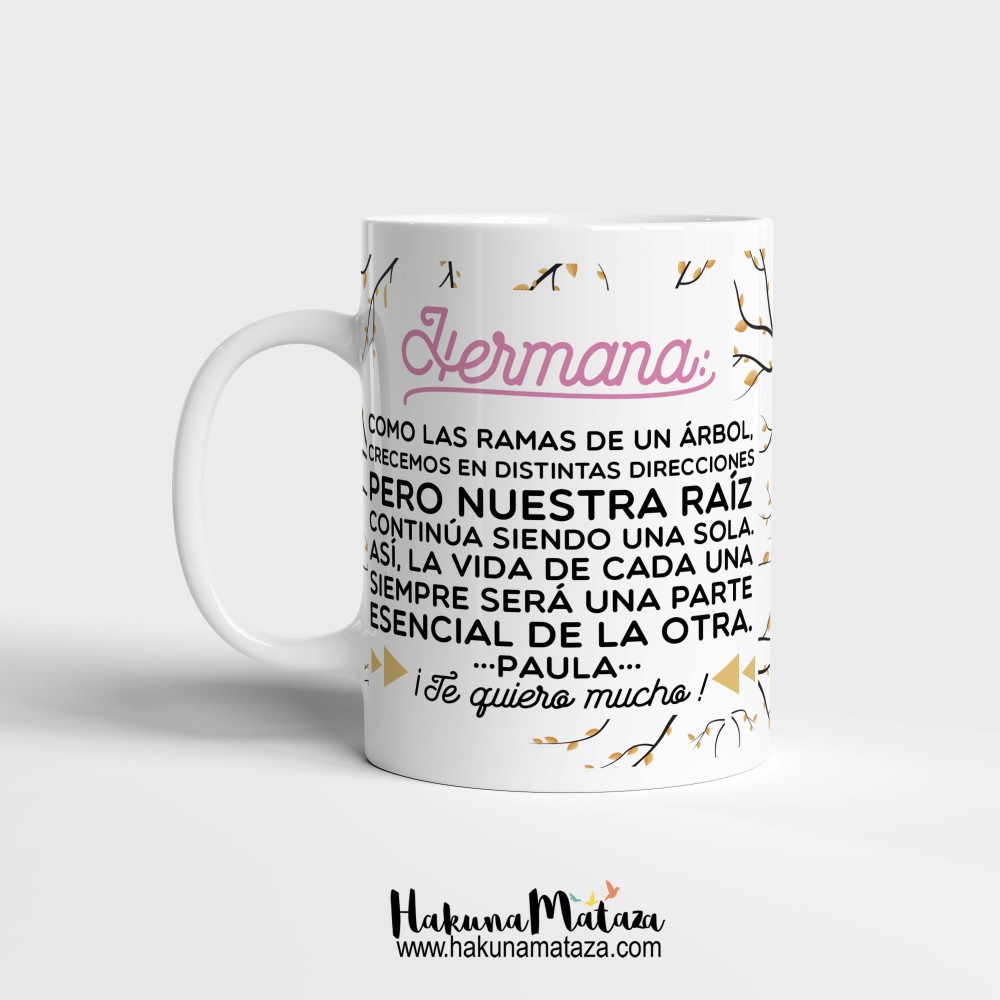 Taza - Hermana como las ramas de un árbol
