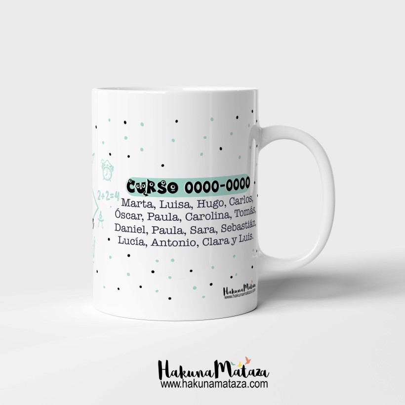 Taza personalizada - Profe con mucha clase Taza personalizada - Profe con mucha clase