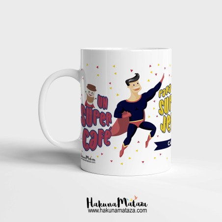 Taza personalizada - Un super café para un super jefe