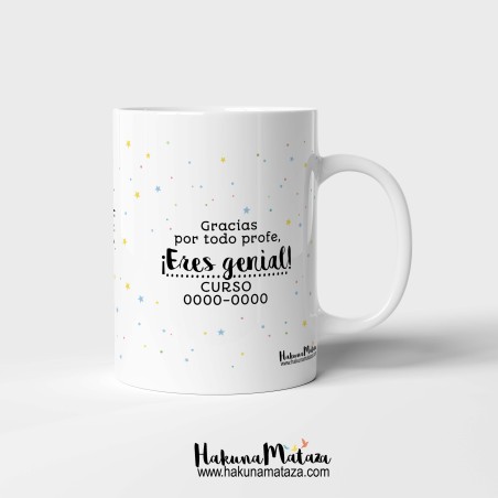 Taza personalizada - Aquí bebe el/la mejor profe Taza personalizada - Aquí bebe el/la mejor profe
