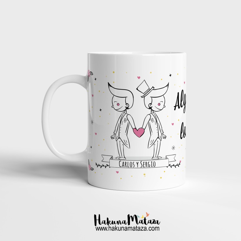 Taza personalizada - Algo nos dice que sois los siguientes