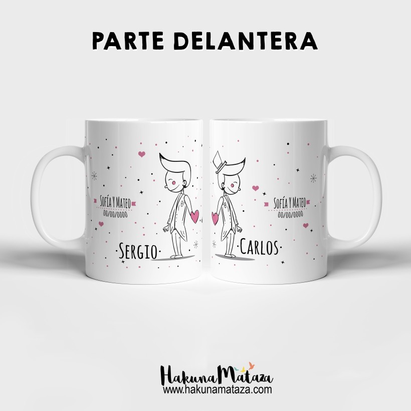 Pack de tazas personalizadas - Algo nos dice que sois los siguientes