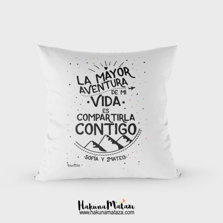 Cojín - La mayor aventura de mi vida Cojín - La mayor aventura de mi vida