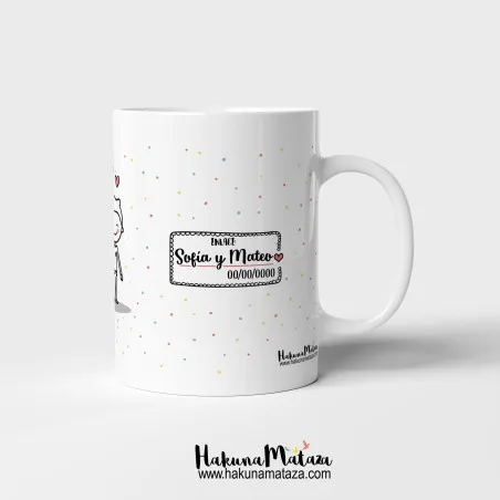 Taza personalizada - Seguimos con la esperanza (hombre+hombre) · detalle