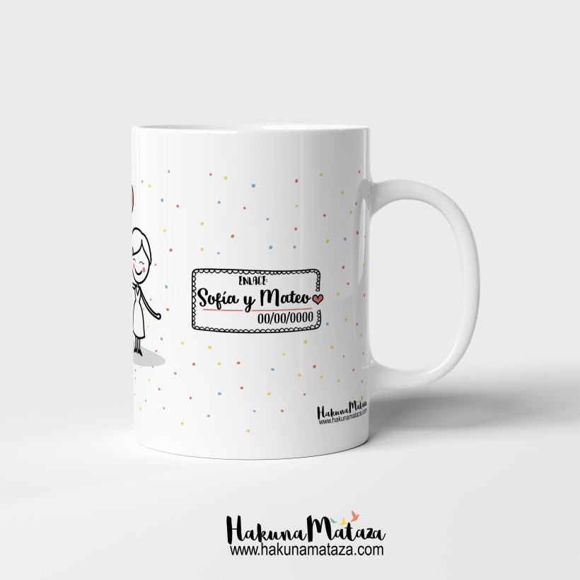 Taza personalizada - Seguimos con la esperanza (mujer+mujer) 2