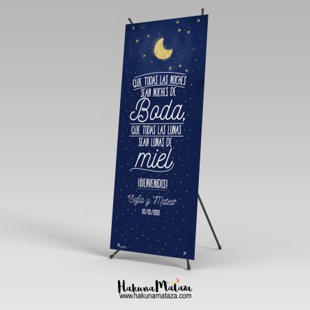 Banner personalizado - Que todas las noches sean de boda